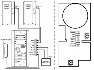 DOMOFON CYFRAL COSMO 2-LOKATORKI CZARNA KASETA CZARNE UNIFONY 11