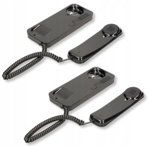 DOMOFON CYFRAL COSMO 2-LOKATORKI CZARNA KASETA CZARNE UNIFONY 2