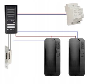 DOMOFON CYFRAL COSMO 2-LOKATORKI CZARNA KASETA CZARNE UNIFONY 6