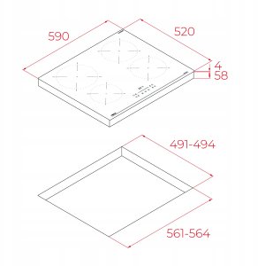 Płyta indukcyjna IBC 64110 SSM BK 8