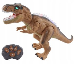 Zdalnie Sterowany Dinozaur Na Pilot Interaktywny T-Rex Chodzi Ryczy Led 3