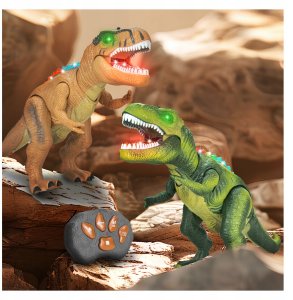 Zdalnie Sterowany Dinozaur Na Pilot Interaktywny T-Rex Chodzi Ryczy Led 8
