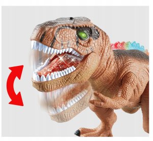 Zdalnie Sterowany Dinozaur Na Pilot Interaktywny T-Rex Chodzi Ryczy Led 9