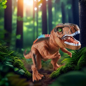 Zdalnie Sterowany Dinozaur Na Pilot Interaktywny T-Rex Chodzi Ryczy Led 10