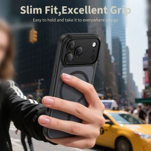 Etui Tech-Protect Magpeak MagSafe CC do Apple iPhone 17 Pro Matte Black 4