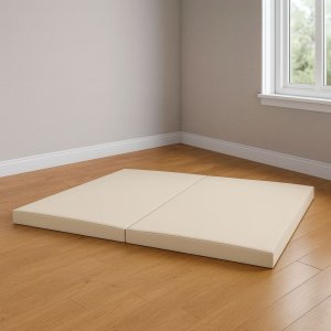 Materac gimnastyczny szary KIDS 200x100x5 cm składany 2-częściowy amortyzacja 4