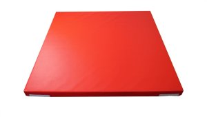 Materac gimnastyczny LEE 100x100x5 cm żółty składany rzepy pokrowiec 9