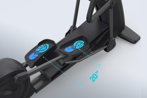 Orbitrek Gymost Orbitrek elektromagnetyczny E38 LED 40 poziomów oporu 51 cm krok 5