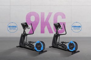 Orbitrek Gymost Orbitrek elektromagnetyczny E38 LED 40 poziomów oporu 51 cm krok 8