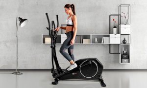 Orbitrek magnetyczny Toorx ERX-100 HRC 14 kg LCD 16 poziomów oporu 12