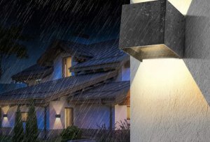 Lampa wisząca Lenovo Ledmo 4 sztuki lamp ściennych LED do wewnątrz/na zewnątrz 12W 2700-3000K 11