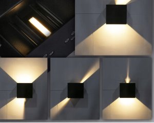 Lampa wisząca Lenovo Ledmo 4 sztuki lamp ściennych LED do wewnątrz/na zewnątrz 12W 2700-3000K 2
