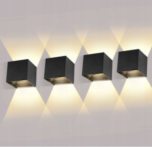 Lampa wisząca Lenovo Ledmo 4 sztuki lamp ściennych LED do wewnątrz/na zewnątrz 12W 2700-3000K 9
