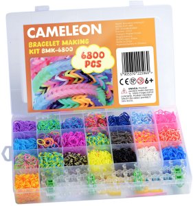 Gumki Do Robienia Bransoletek Kreatywny Zestaw Na Prezent Xxl 6800 Sztuk 10