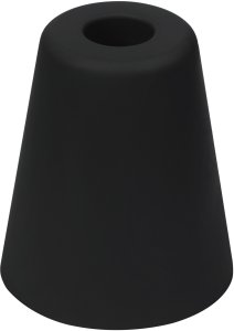 Haushalt DOOR STOP 80S 70X80MM BLACK 1PCS 2