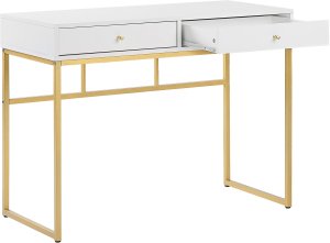 Biurko Beliani Daphne Białe 100 cm x 48 cm 4