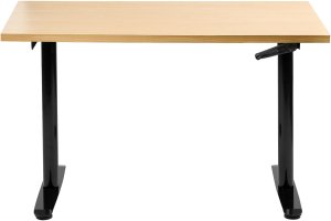 Biurko Beliani Destinas Czarno-Beżowe 120 cm x 60 cm 4