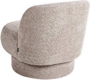 Beliani Fotel obrotowy AYLO Boucle Beżowoszary 6