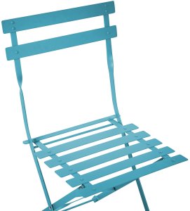 Beliani Zestaw mebli balkonowych Składane FIORI Metal Morski 8