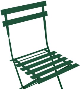 Beliani Zestaw mebli balkonowych Składane FIORI Metal Ciemnozielony Zielony 9