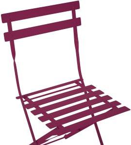 Beliani Zestaw mebli balkonowych Składane FIORI Metal Burgundowy 8
