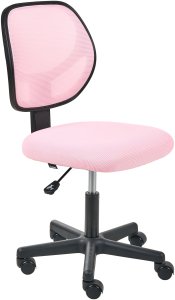 Krzesło biurowe JOYFUL Pastelowy róż 4