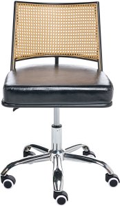 Krzesło biurowe Beliani Krzesło obrotowe NOME Czarny 4