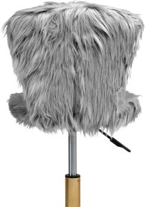 Krzesło obrotowe MARGATE Sztuczne futro Szary 6