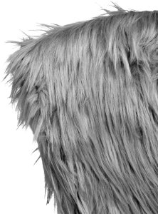 Krzesło obrotowe MARGATE Sztuczne futro Szary 7