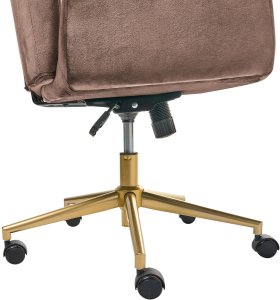 Krzesło biurowe Beliani Clare Brązowe 8