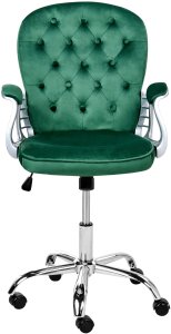 Krzesło biurowe Obrotowy PRINCESS Welur Zielony 4