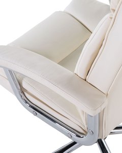 Krzesło biurowe Beliani Fotel biurowy regulowany beżowy ADVANCE 11