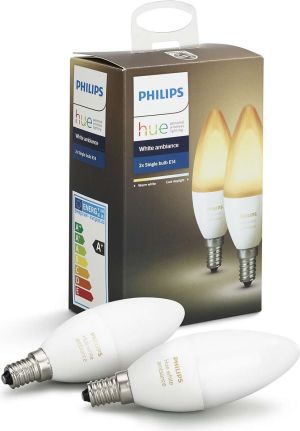 Philips Hue White ambiance, podwójne opakowanie, E14, EU 1