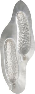 Beliani Świecznik wiszący PENICHE Metal 60 cm Srebrny 5