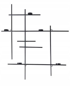 Świecznik wiszący PORTO 74 cm Czarny 4