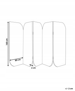 5-panelowa ścianka akustyczna SHADY Szary 400 cm 160 cm 3