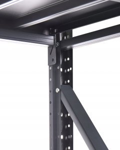 Regał magazynowy FIUGGI Metal 200 cm 60 cm Czarny 4