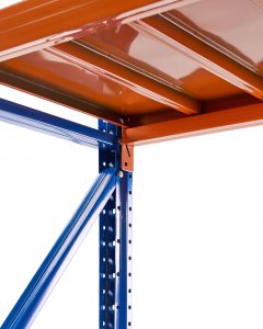 Regał magazynowy FIUGGI Metal 150 cm 60 cm Pomarańczowy 5