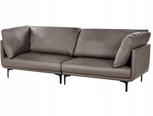Beliani Sofa 3-osobowa brązowa REVSNES 4