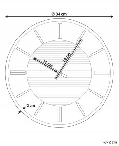 Zegar ścienny DAROCA 34 cm Szary 3