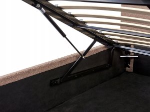 Łóżko z pojemnikiem Boucle ORBEY 160 x 200 cm Brązowy 11