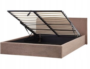 Łóżko z pojemnikiem Boucle ORBEY 160 x 200 cm Brązowy 4