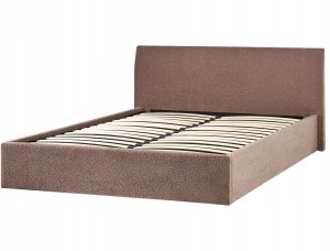 Łóżko z pojemnikiem Boucle ORBEY 160 x 200 cm Brązowy 6