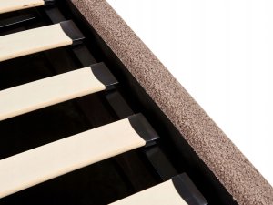 Łóżko z pojemnikiem Boucle ORBEY 160 x 200 cm Brązowy 10