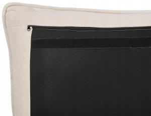 Łóżko z pojemnikiem BAJONNA 180 x 200 cm Jasnobeżowy 9