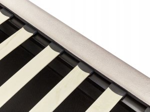 Łóżko z pojemnikiem BAJONNA 180 x 200 cm Jasnobeżowy 10