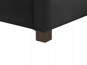 Łóżko dzienne z szufladami Welur MARRAY 90 x 200 cm Czarny 12