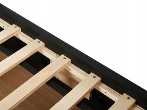 Łóżko dzienne z szufladami Welur MARRAY 90 x 200 cm Czarny 10