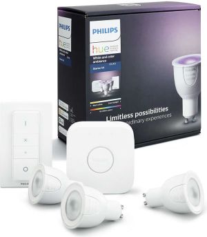 Philips Zestaw startowy Hue White and color ambiance, GU10 1