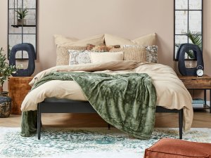 Łóżko Metal VAURS 180 x 200 cm Czarny 4